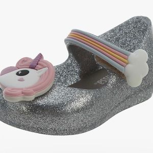 mini melissa Girl's Mini Ultragirl Unicorn Mary Jane shoes Flat size 8